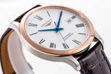 Longines Record Automatic Stainless Steel 18K Gold Watch for Men - L2.821.5.11.2 Authentic Buy Shop Now
