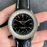 Breitling Navitimer 1 Automatic 41mm Black Dial Black Leather Strap Mens Watch - A17326211B1P2 Authentic Buy Shop Now