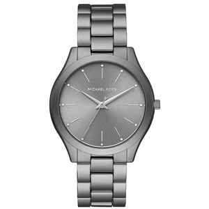 Michael Kors Slim Runway Quartz Grey Dial Grey Steel Strap Watch For Women - MK4506 Authentic Buy Shop Now