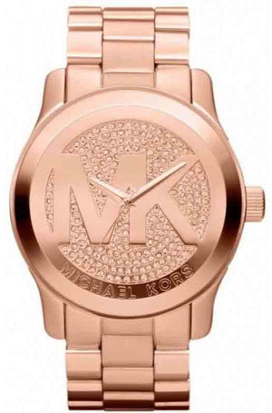 Michael Kors Runway Rose Gold Dial Rose Gold Steel Strap Watch for Women - MK5661 Authentic Buy Shop Now