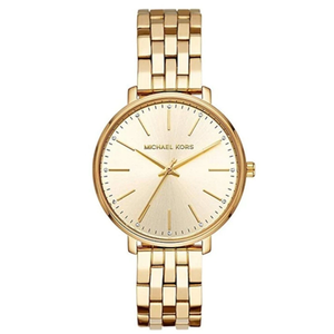 Michael Kors Pyper Quartz Gold Dial Gold Steel Strap Watch For Women - MK3898 Authentic Buy Shop Now