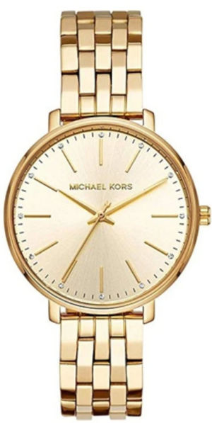 Michael Kors Pyper Quartz Gold Dial Gold Steel Strap Watch For Women - MK3898 Authentic Buy Shop Now