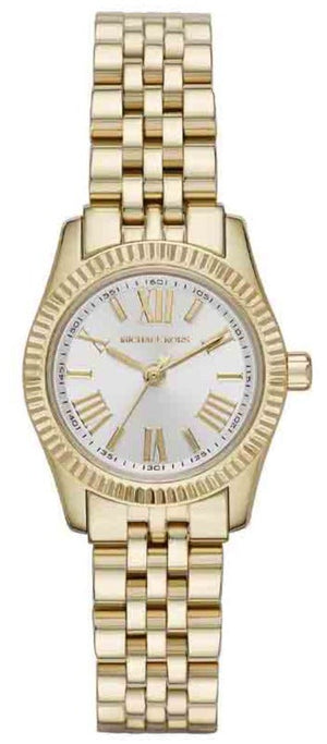 Michael Kors Lexington Quartz Silver Dial Gold Steel Strap Watch For Women - MK3229 Authentic Buy Shop Now