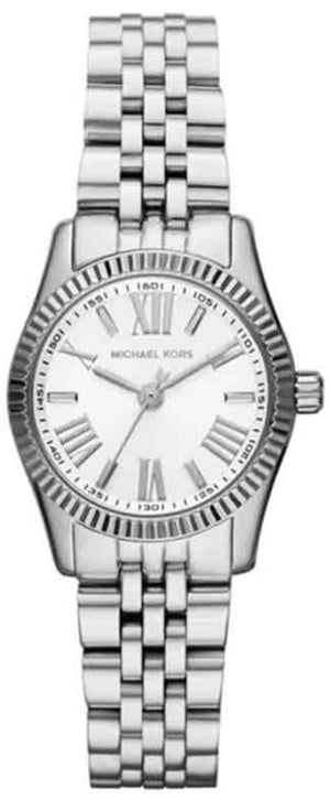 Michael Kors Lexington Quartz White Dial Silver Steel Strap Watch For Women - MK3228 Authentic Buy Shop Now