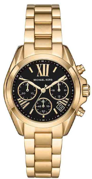 🎁 Michael Kors Bradshaw Chronograph Black Dial Gold Steel Strap Watch For Women - MK6959 (100% off) Authentic Buy Shop Now