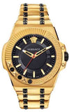 Versace Chain Reaction Quartz Black Dial Two Tone Steel Strap Watch for Men - VEDY00619 Authentic Buy Shop Now