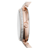 Michael Kors Skylar Maroon Dial Rose Gold Steel Strap Watch for Women - MK6086 Authentic Buy Shop Now