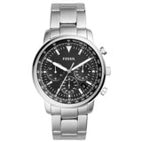 Fossil Goodwin Chronograph Black Dial Silver Steel Strap Watch for Men - FS5412 Authentic Buy Shop Now