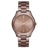 Michael Kors Runway Quartz Brown Dial Brown Steel Strap Watch For Women - MK3418 Authentic Buy Shop Now