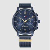 Tommy Hilfiger Blake Quartz Blue Dial Blue Mesh Bracelet Watch for Men - 1782305 Authentic Buy Shop Now