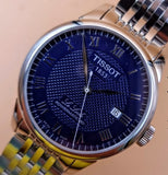 Tissot Le Locle Powermatic 80 Blue Dial Silver Steel Strap Watch For Men - T006.407.11.043.00 Authentic Buy Shop Now