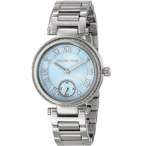 Michael Kors Skylar Quartz Blue Dial Silver Steel Strap Watch For Women - MK5988 Authentic Buy Shop Now
