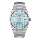 Tissot PRX Powermatic 80 Ice Blue Tiffany Dial Silver Steel Strap Watch for Men - T137.407.11.351.00 Authentic Buy Shop Now