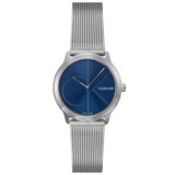 Calvin Klein Minimal Blue Dial Silver Mesh Bracelet Watch for Men - K3M2112N Authentic Buy Shop Now