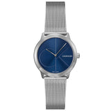 Calvin Klein Minimal Blue Dial Silver Mesh Bracelet Watch for Women - K3M2212N Authentic Buy Shop Now