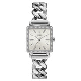 Guess Vanity Diamonds White Dial Silver Steel Strap Watch for Women - W1030L1 Authentic Buy Shop Now