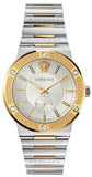 Versace Greca Silver Dial Two Tone Steel Strap Watch for Men - VEVI00320 Authentic Buy Shop Now
