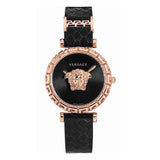 Versace Palazzo Empire Greca Black Dial Black Leather Strap Watch for Women - VEDV00719 Authentic Buy Shop Now