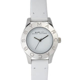 Marc Jacobs Blade White Dial White Leather Strap Watch for Women - MBM1097 Authentic Buy Shop Now