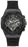 Guess Momentum Black Dial Black Rubber Strap Watch for Men - GW0263G4 Authentic Buy Shop Now
