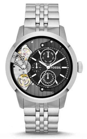 Fossil Townsman Multifunction Black Dial Silver Steel Strap Watch for Men - ME1135 Authentic Buy Shop Now