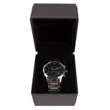 Emporio Armani Giovanni Chronograph Black Dial Silver Steel Strap Watch For Men - AR11208 Authentic Buy Shop Now