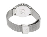 Calvin Klein Minimal Blue Dial Silver Mesh Bracelet Watch for Women - K3M2212N Authentic Buy Shop Now