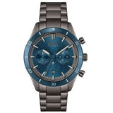 Hugo Boss Santiago Blue Dial Grey Steel Strap Watch for Men - 1513863 Authentic Buy Shop Now