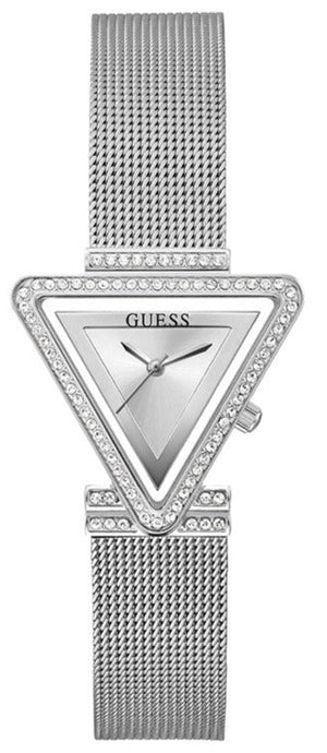 Guess Fame Diamonds Silver Dial Silver Mesh Bracelet Watch for Women - GW0508L1 Authentic Buy Shop Now