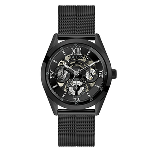 Guess Analog Multifunction Black Dial Black Mesh Bracelet Watch for Men - GW0368G3 Authentic Buy Shop Now