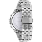 Tommy Hilfiger West Quartz Black Dial Silver Steel Strap Watch For Men - 1791707 Authentic Buy Shop Now