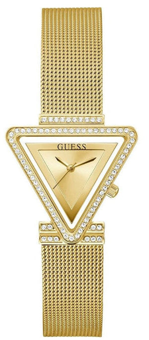 Guess Fame Diamonds Gold Dial Gold Mesh Bracelet Watch for Women - GW0508L2 Authentic Buy Shop Now