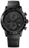 Hugo Boss Rafale Chronograph Black Dial Black Leather Strap Watch For Men - 1513456 Authentic Buy Shop Now