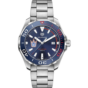 Tag Heuer Aquaracer Henrik Lundqvist Special Edition Blue Dial Silver Steel Strap Watch for Men - WAY101J.BA0746 Authentic Buy Shop Now