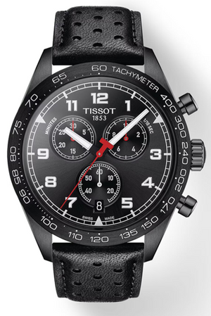 Tissot T Sport PRS 516 Chronograph Black Dial Black Leather Strap Watch for Men - T131.617.36.052.00 Authentic Buy Shop Now