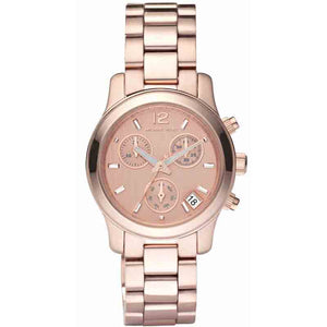 Michael Kors Runway Chronograph Rose Gold Dial Rose Gold Steel Strap Watch for Women - MK5430 Authentic Buy Shop Now