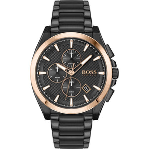 Hugo Boss Grandmaster Black Dial Black Steel Strap Watch for Men - 1513885 Authentic Buy Shop Now