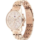 Tommy Hilfiger Harper Chronograph Quartz Rose Gold Dial Rose Gold Steel Strap Watch For Women - 1782224 Authentic Buy Shop Now