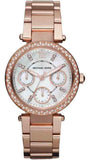 Michael Kors Parker White Dial Rose Gold Steel Strap Watch for Women - MK5616 Authentic Buy Shop Now