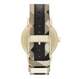 Burberry The City Gold Dial Black Leather Strap Watch for Men - BU9032 Authentic Buy Shop Now