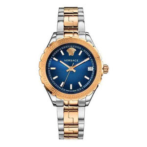 Versace Hellenyium Blue Dial Two Tone Steel Strap Watch for Women - V12060017 Authentic Buy Shop Now