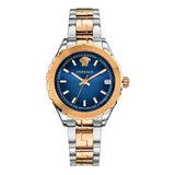 Versace Hellenyium Blue Dial Two Tone Steel Strap Watch for Women - V12060017 Authentic Buy Shop Now