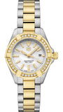 Tag Heuer Aquaracer Diamonds Mother of Pearl Dial Two Tone Steel Strap Watch for Women - WBD1421.BB0321 Authentic Buy Shop Now