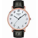 Tissot T Classic Everytime White Dial Black Leather Strap Watch For Men - T109.610.36.032.00 Authentic Buy Shop Now