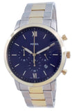 Fossil Neutra Chronograph Blue Dial Two Tone Steel Strap Watch for Men - FS5706 Authentic Buy Shop Now