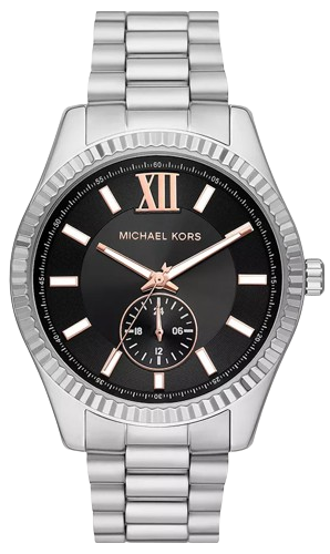 Michael Kors Lexington Quartz Black Dial Silver Steel Strap Watch For Women - MK8946 Authentic Buy Shop Now