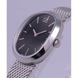 Calvin Klein Incentive Black Dial Silver Mesh Bracelet Watch for Women - K3P23121 Authentic Buy Shop Now