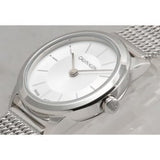 Calvin Klein Minimal White Dial Silver Mesh Bracelet Watch for Women - K3M23126 Authentic Buy Shop Now