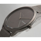 Calvin Klein Minimal Grey Dial Grey Mesh Bracelet Watch for Men - K3M517P4 Authentic Buy Shop Now