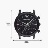 Emporio Armani Luigi Chronograph Black Dial Black Stainless Steel Watch For Men - AR1895 Authentic Buy Shop Now